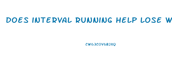 does interval running help lose weight