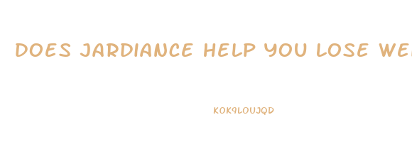 does jardiance help you lose weight