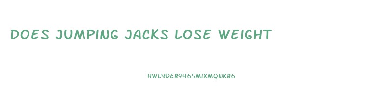 does jumping jacks lose weight