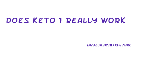 does keto 1 really work