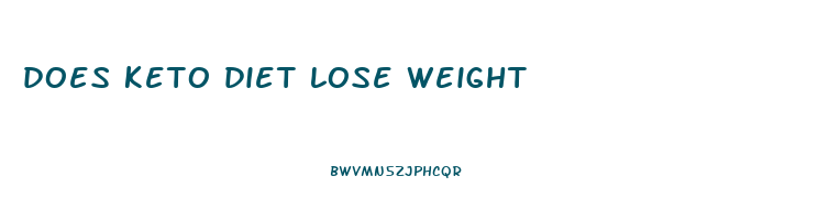 does keto diet lose weight