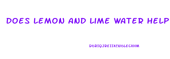 does lemon and lime water help lose weight