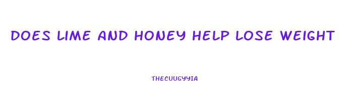 does lime and honey help lose weight