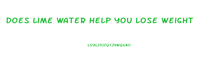 does lime water help you lose weight