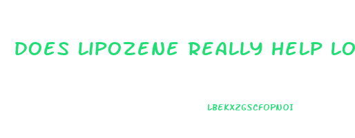 does lipozene really help lose weight