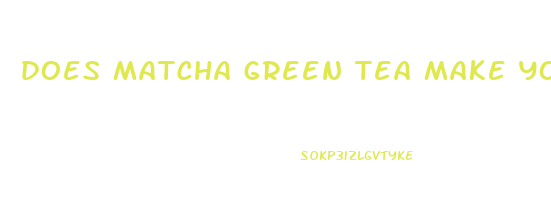 does matcha green tea make you lose weight