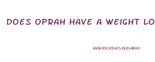 does oprah have a weight loss product