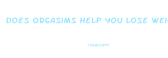 does orgasims help you lose weight
