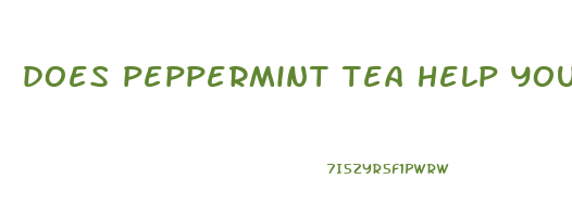 does peppermint tea help you lose weight
