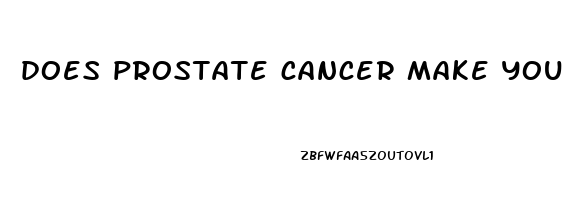 does prostate cancer make you impotent