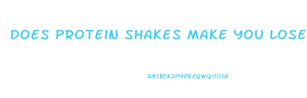 does protein shakes make you lose weight