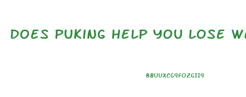 does puking help you lose weight