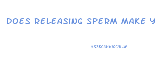 does releasing sperm make you lose weight