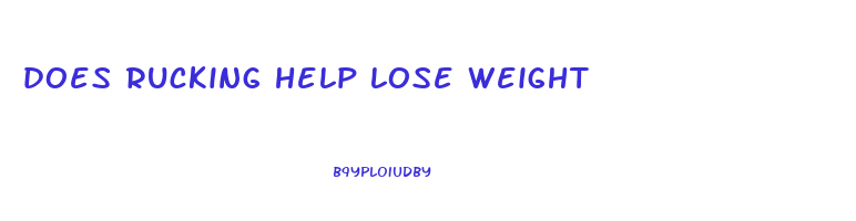 does rucking help lose weight