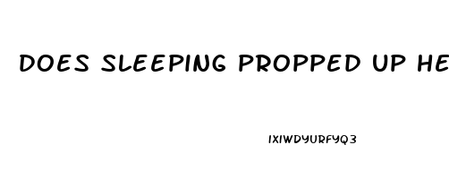 does sleeping propped up help with sleep apnea