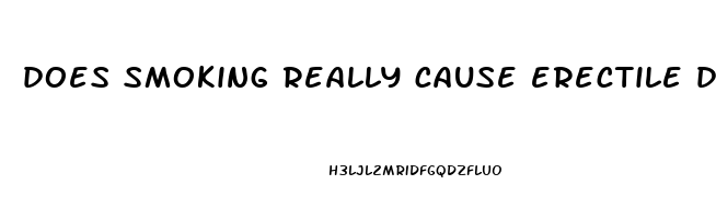 does smoking really cause erectile dysfunction