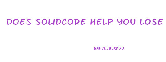 does solidcore help you lose weight