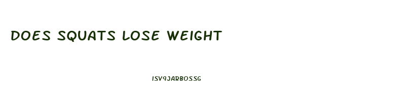 does squats lose weight