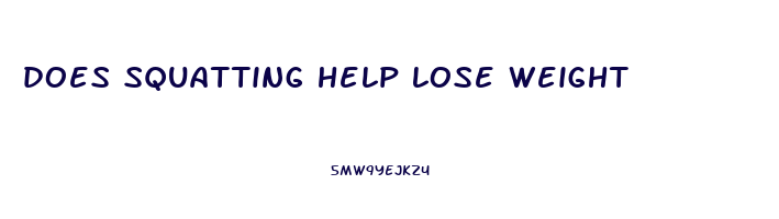 does squatting help lose weight