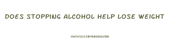 does stopping alcohol help lose weight