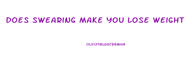 does swearing make you lose weight