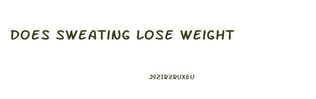 does sweating lose weight