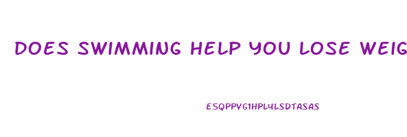 does swimming help you lose weight on your stomach