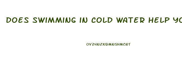 does swimming in cold water help you lose weight