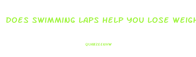 does swimming laps help you lose weight