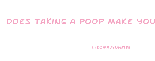 does taking a poop make you lose weight