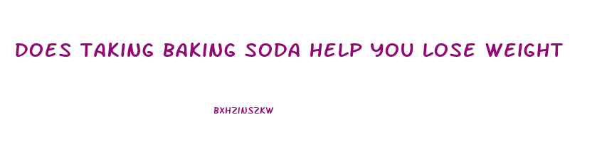 does taking baking soda help you lose weight