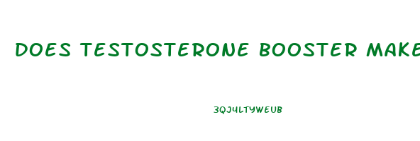 does testosterone booster make you lose weight