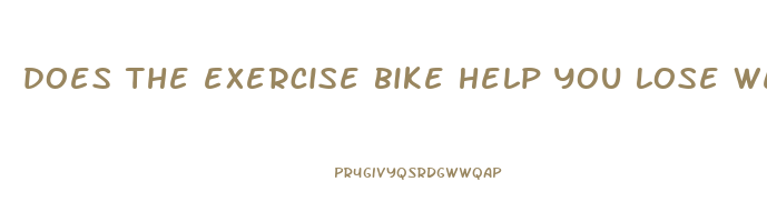 does the exercise bike help you lose weight