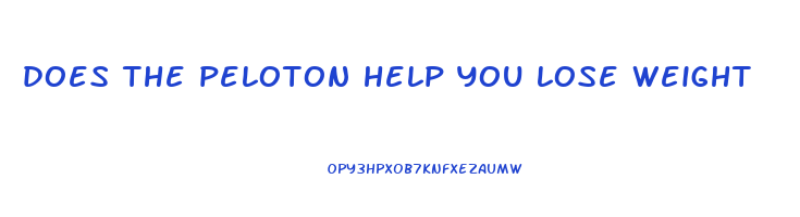 does the peloton help you lose weight