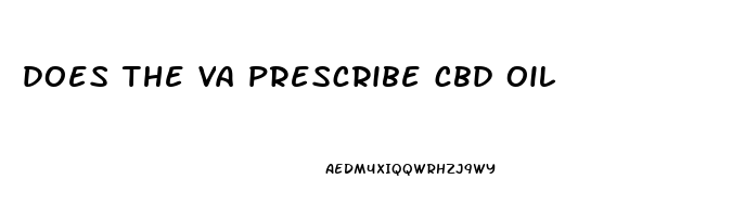 does the va prescribe cbd oil