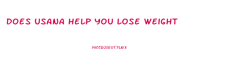 does usana help you lose weight