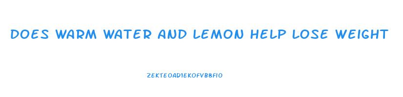 does warm water and lemon help lose weight
