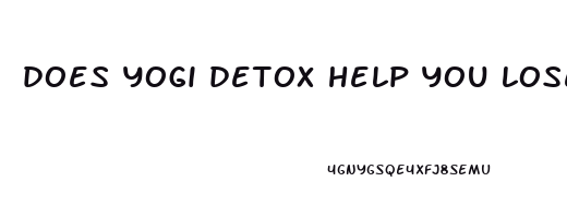 does yogi detox help you lose weight