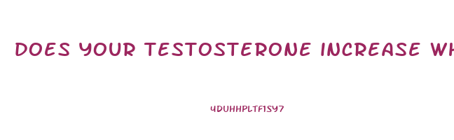 does your testosterone increase when you lose weight