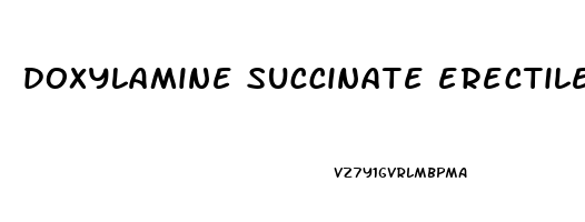doxylamine succinate erectile dysfunction