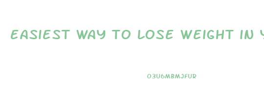 easiest way to lose weight in your face