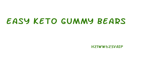 easy keto gummy bears