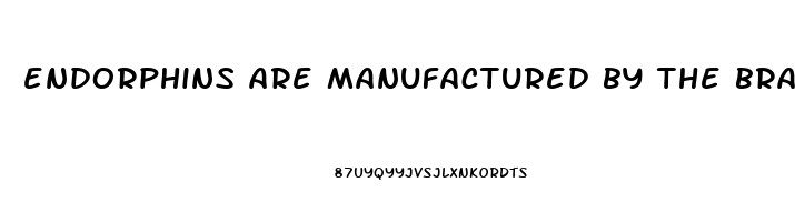 endorphins are manufactured by the brain to help relieve pain