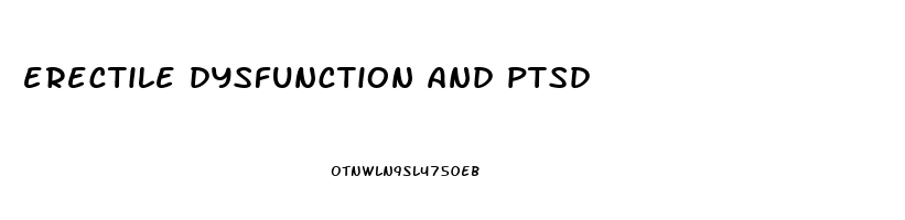 erectile dysfunction and ptsd