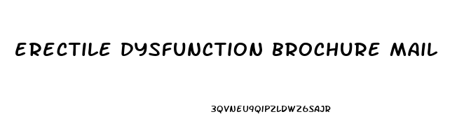 erectile dysfunction brochure mail
