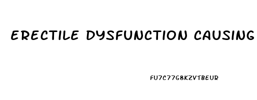 erectile dysfunction causing relationship problems