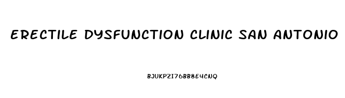 erectile dysfunction clinic san antonio