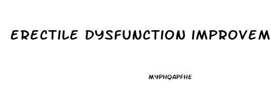 erectile dysfunction improvement exercises