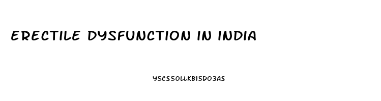 erectile dysfunction in india