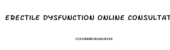 erectile dysfunction online consultation